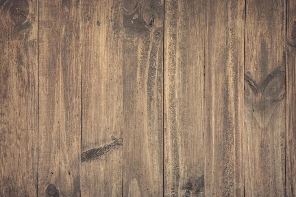 Weathered brown wood floor boards